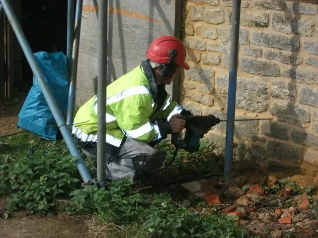 Damp proofing membrane installation